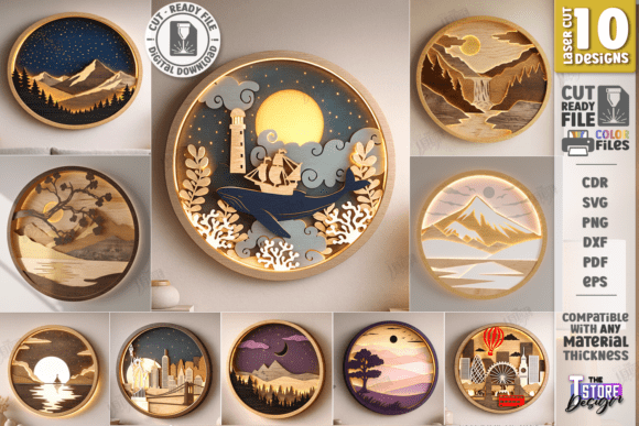 3D Layered Modern Wall Art Laser Bundle: A Creative and Practical Solution for Home Decor