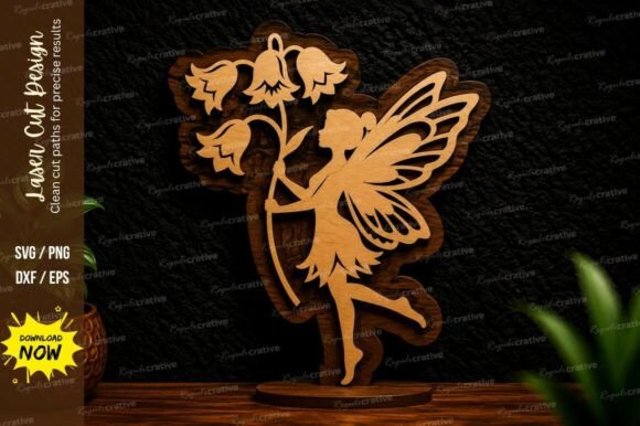 Fairy Flower Branch Laser Cut Svg Design: A Versatile Creative Tool