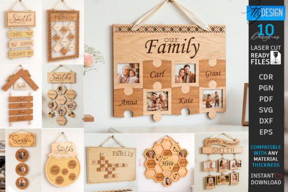 Family Wall Signs Laser Cut Bundle CNC: A Strategic Tool for Creative Expression and Home Decor