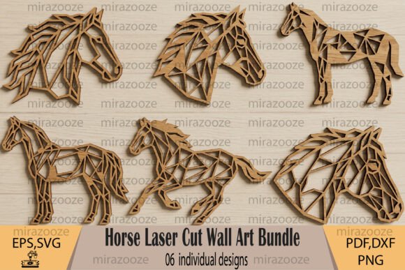 Horse Laser Cut Wall Art Bundle