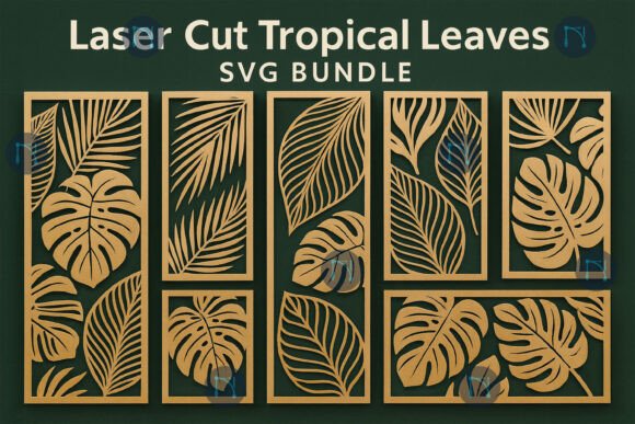 Laser Cut Tropical Leaves SVG Bundle: A Creative Resource for Craft Enthusiasts