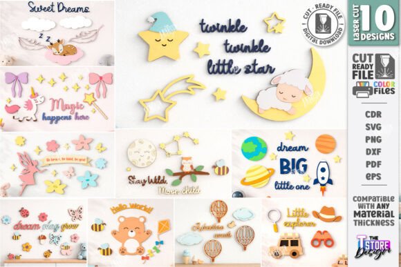 Streamlining Custom Nursery Projects with a Laser Cut Bundle CNC Collection