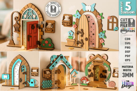 Tooth Fairy Door Laser Cut Kids Room SVG: Creative and Practical Design for Every Home