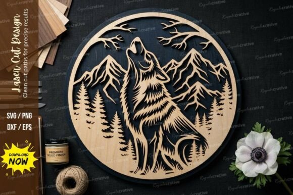 Wolf Round Frame Laser Cut Svg Cutting: A Strategic Tool for Precision and Creativity