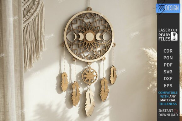 Wooden Dream Catcher Laser Cut Boho: A Unique Blend of Art and Function